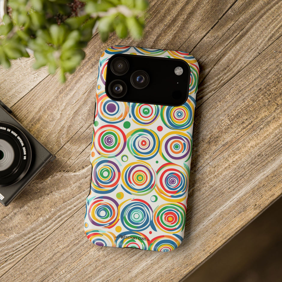 Colorful Concentric Circles Extreme Impact MagSafe Phone Case