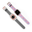 Bow Floral - Ribbon Pattern Apple Watch Band — Pastel Pink & Lavender Watch Strap