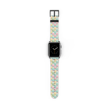 Be Mine; or Not - Pastel Heart Pattern Apple Watch Band — Cute Candy Hearts Watch Strap