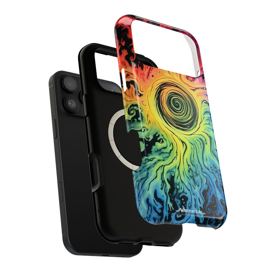 Psychedelic Rainbow Swirl Phone Case — Extreme Magsafe Phone Case