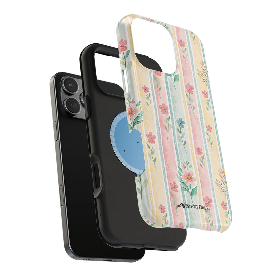 Floral Stripe - Extreme MagSafe Phone Case