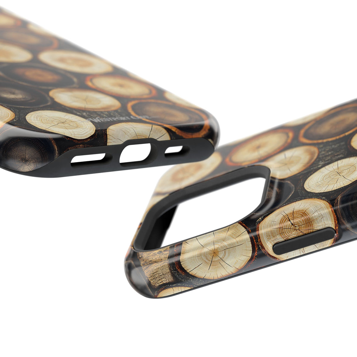 Timber - Wood Slice Pattern Extreme Impact MagSafe Phone Case Protective Cover