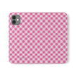 Pink Gingham - Flip Case – Wallet Flip Case with Card Slots