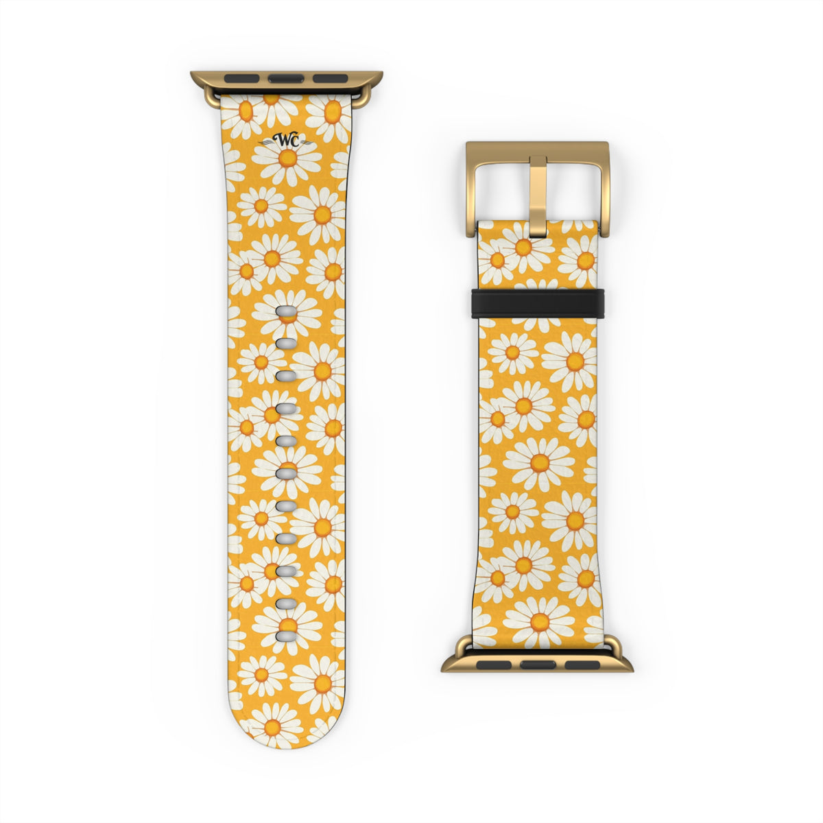 Daisy Chain - Apple Watch Band - Floral Watch Band - Yellow Daisy Pattern Apple Watch Strap