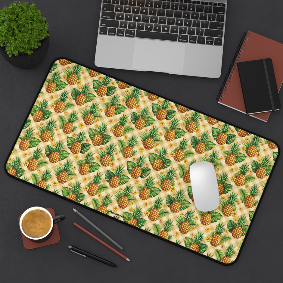 Fine-apple Desk Mat — Tropical Mouse Pad & Workspace Protector