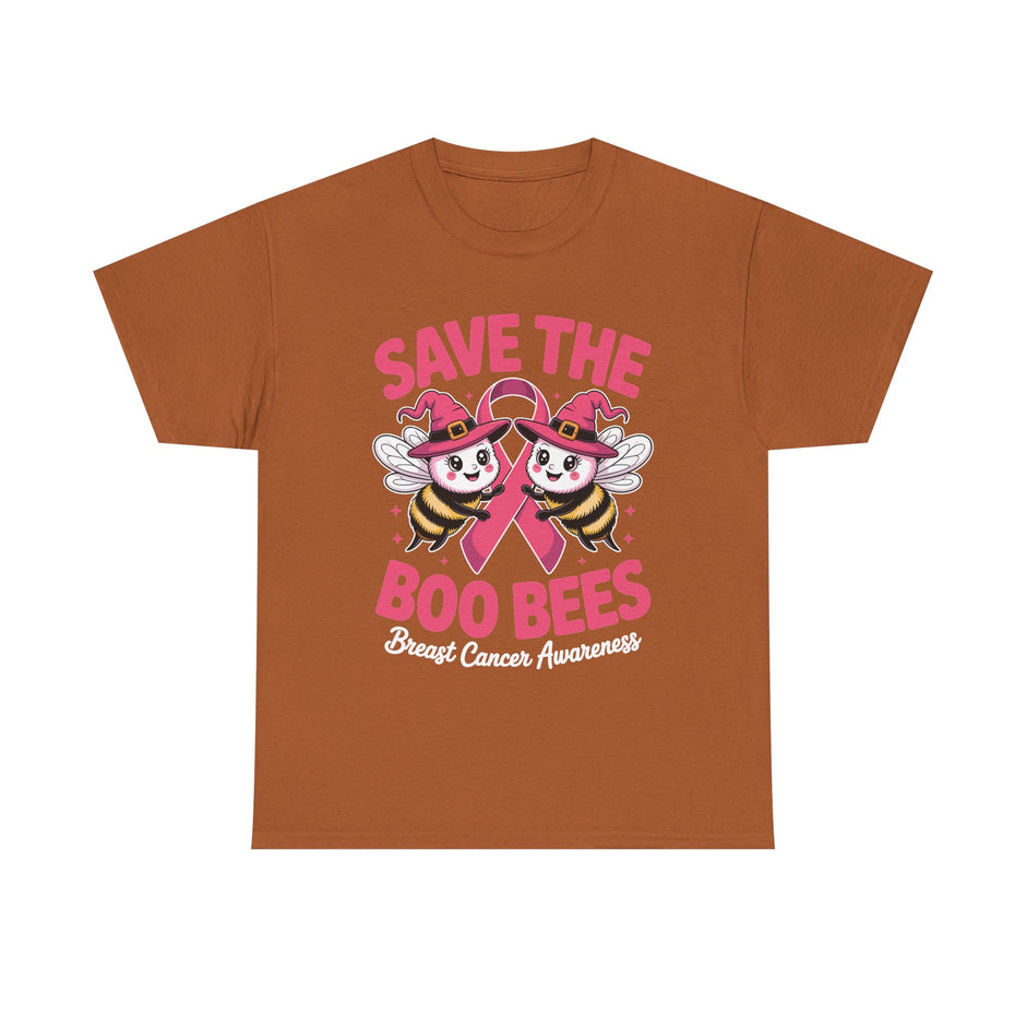 Save the Boo Bees T-Shirt — Breast Cancer Awareness Pink Ribbon Tee