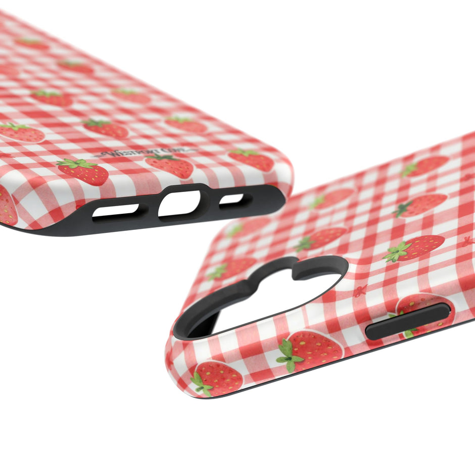Strawberry Gingham - Extreme MagSafe Phone Case