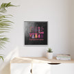 Halloween Broom Canvas Print — “A Girl Gotta Have Options” Framed Wall Art