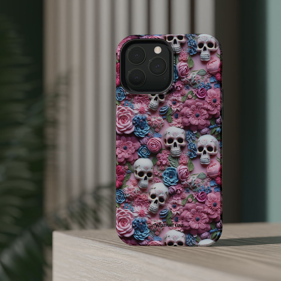Floral Skull - Extreme MagSafe Phone Case
