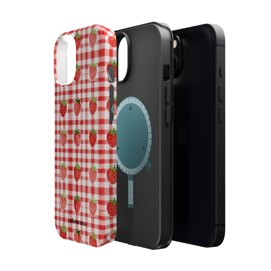 Strawberry Gingham - Extreme MagSafe Phone Case