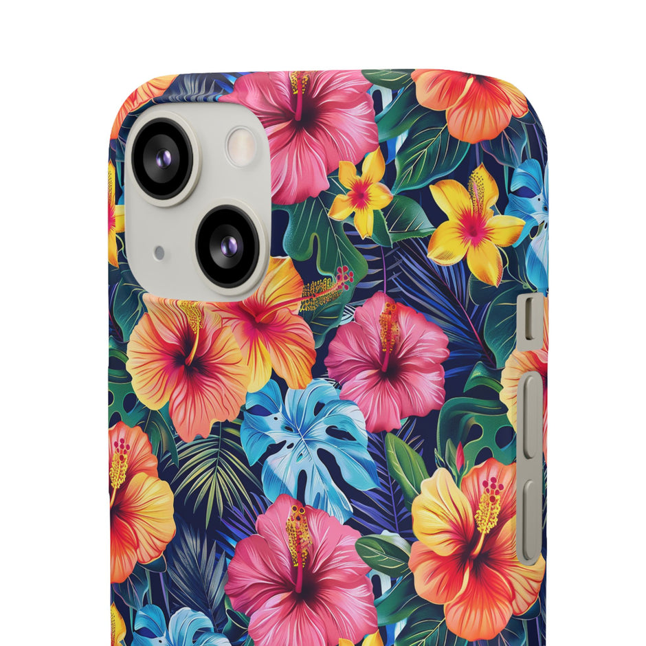 Tropical Hibiscus - Elite Phone Case — Floral Hawaiian Pattern Phone Cover