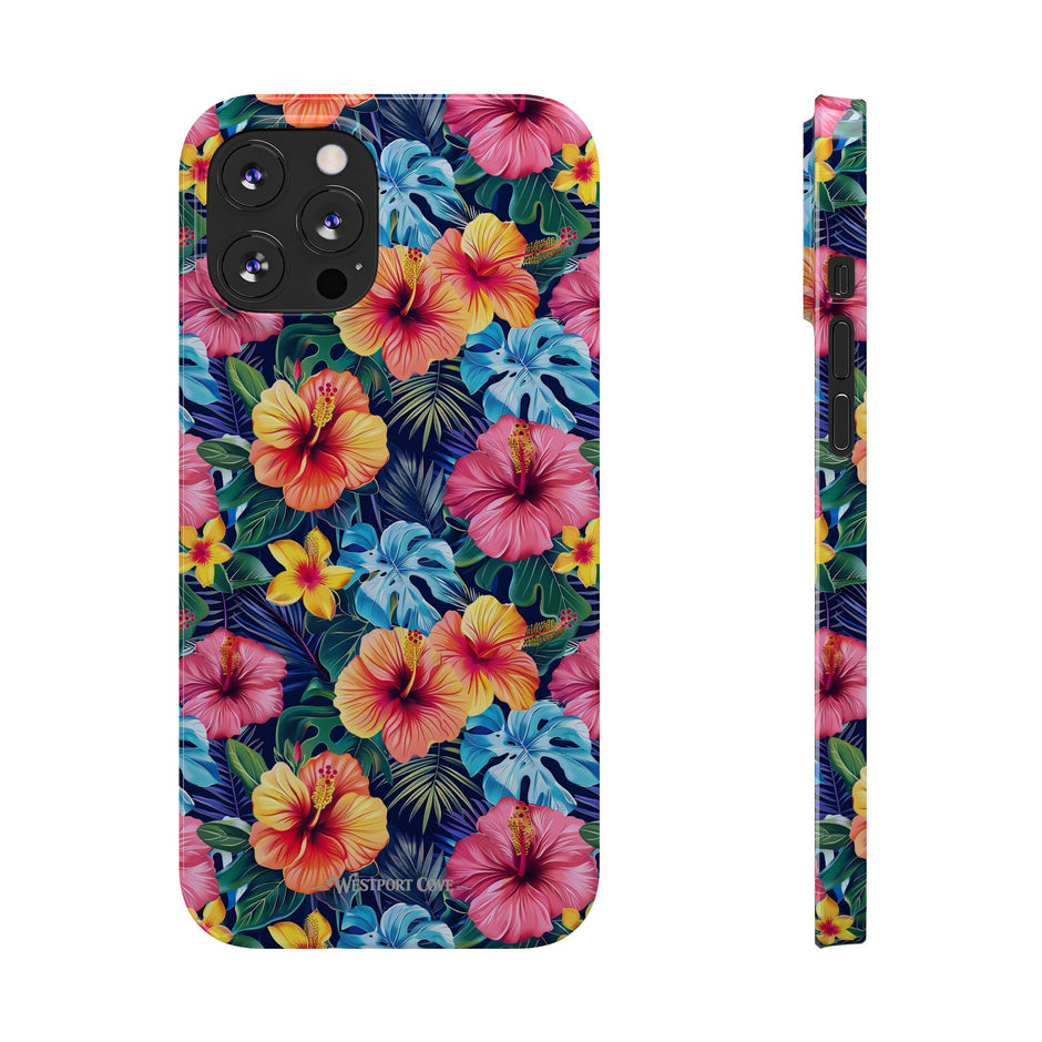 Tropical Hibiscus - Essential Phone Case — Floral Beach Vibe Phone Cover