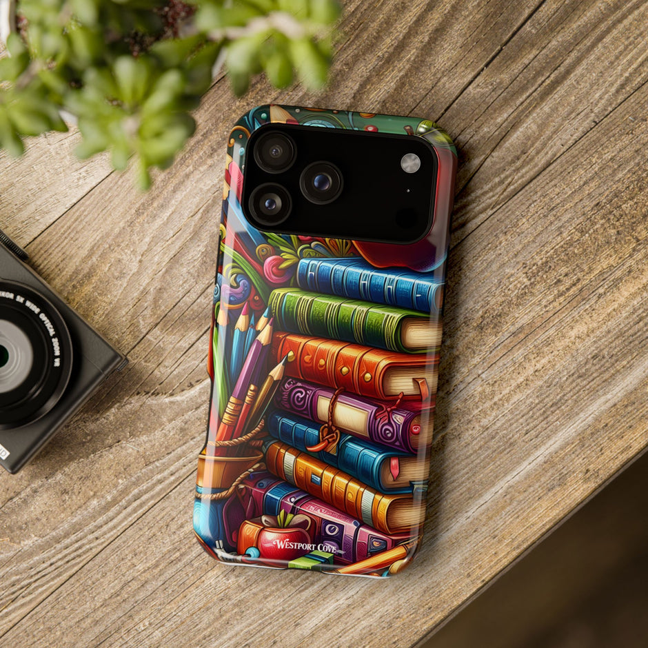 Bookstack Apple for Teachers & Students— Extreme Magsafe Phone Case