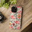 Watercolor Pink Pig Floral Phone Case — Extreme Impact MagSafe Phone Case
