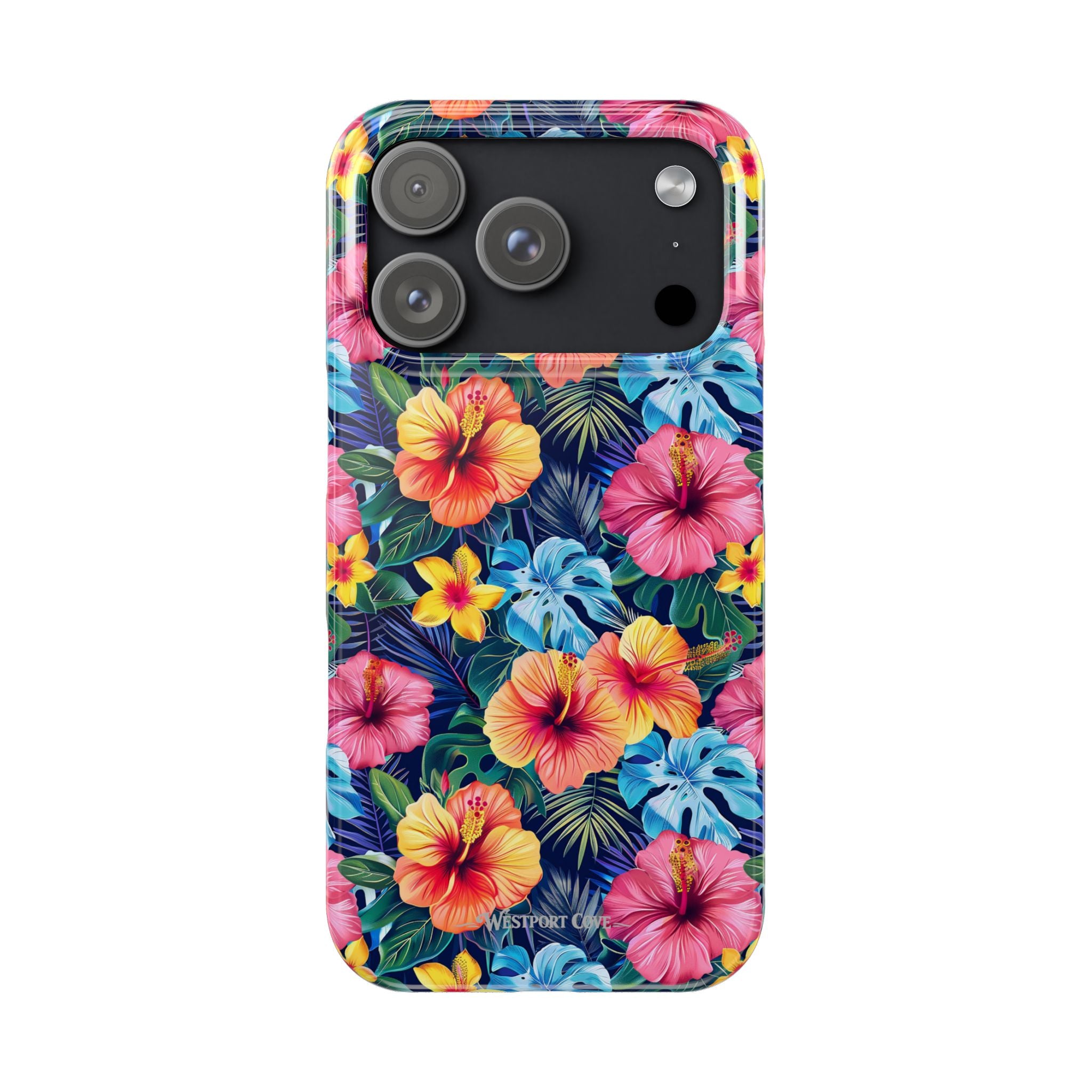 Tropical Hibiscus - Essential Phone Case — Floral Beach Vibe Phone Cover