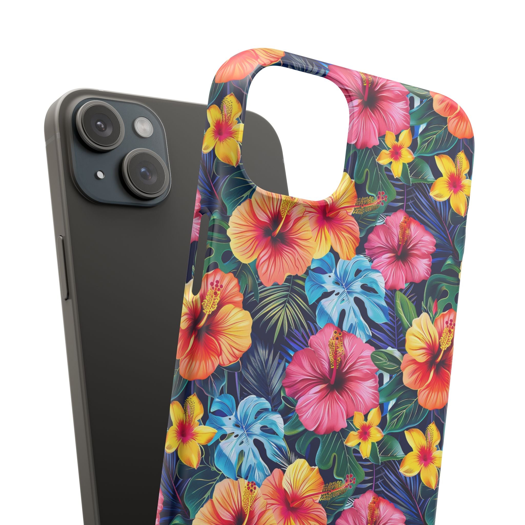 Tropical Hibiscus - Elite Phone Case — Floral Hawaiian Pattern Phone Cover
