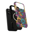 Colorful Floral Pattern - Extreme Impact MagSafe Phone Case