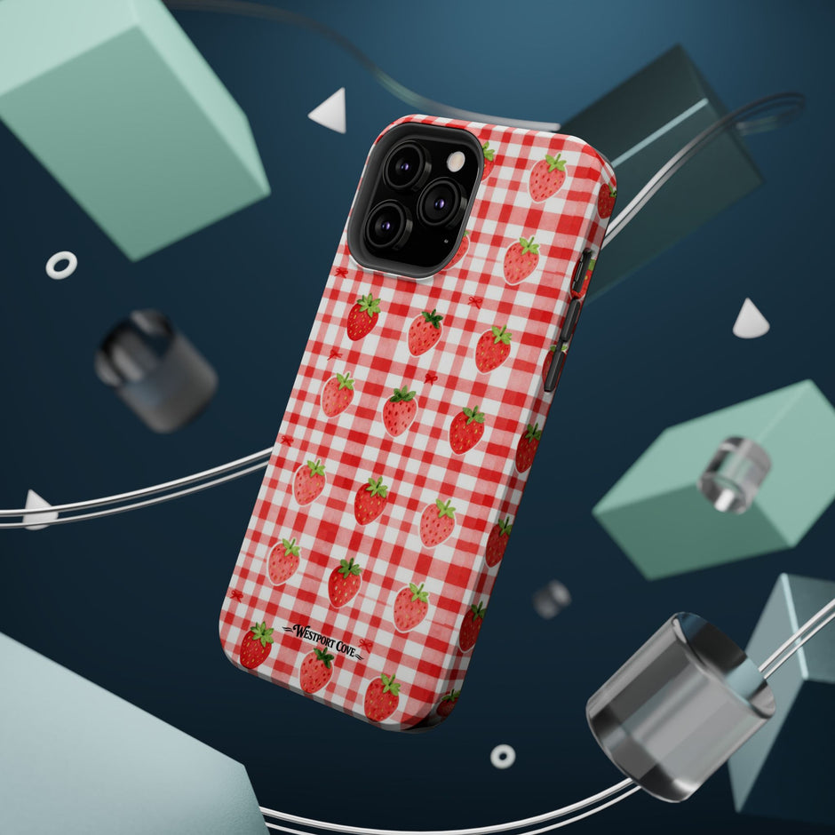 Strawberry Gingham - Extreme MagSafe Phone Case