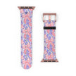 Bow Floral - Ribbon Pattern Apple Watch Band — Pastel Pink & Lavender Watch Strap