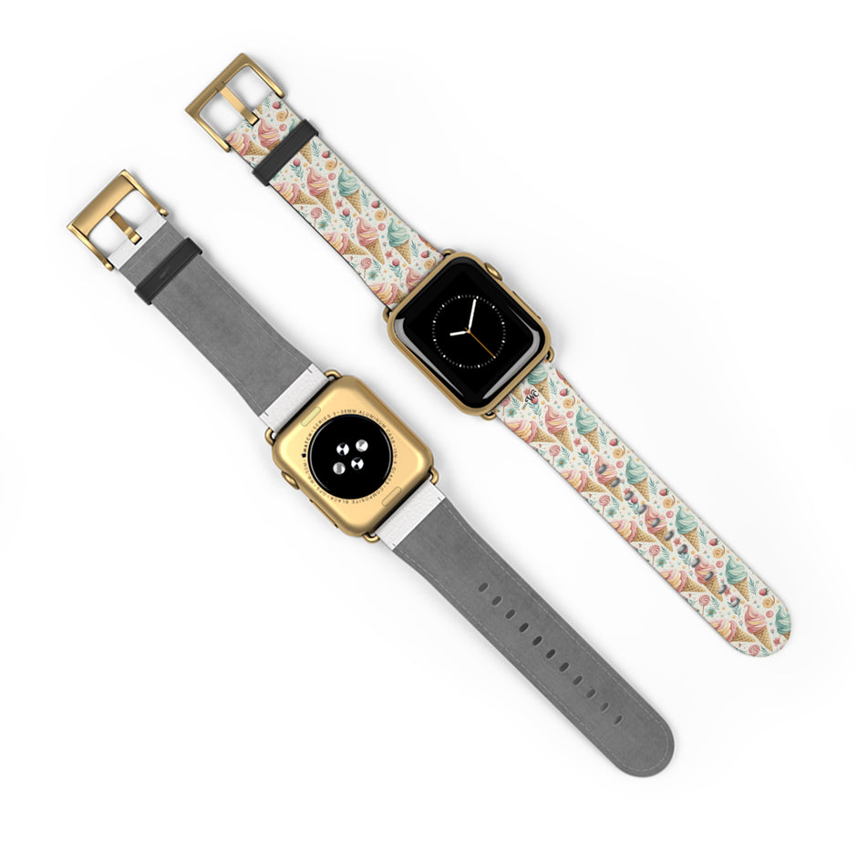 Only In Dreams - Apple Watch Band– Beachy Ice Cream Pattern Strap