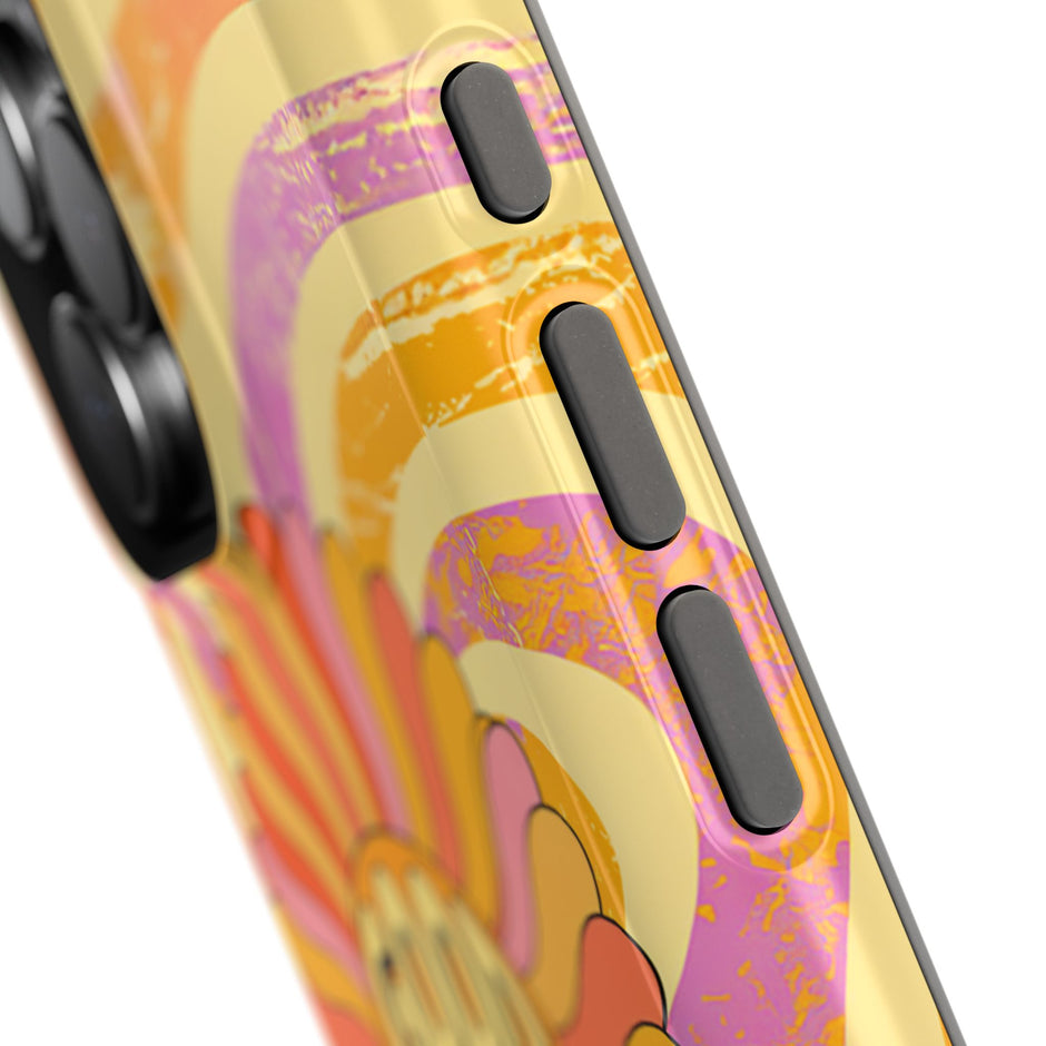 Good Vibes Retro Flower Extreme Impact MagSafe Phone Case