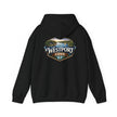 Westport Cove Hoodie — Scenic Lake Cabin Vintage Logo Hooded Sweatshirt