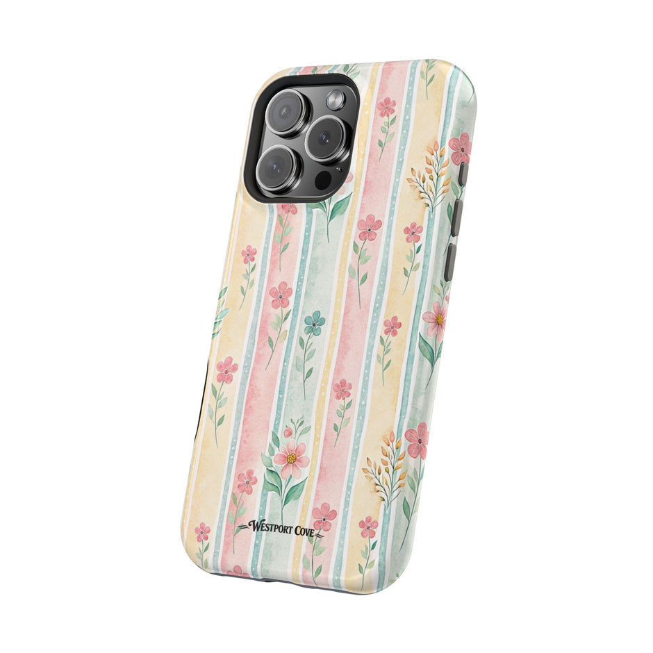 Floral Stripe - Extreme MagSafe Phone Case