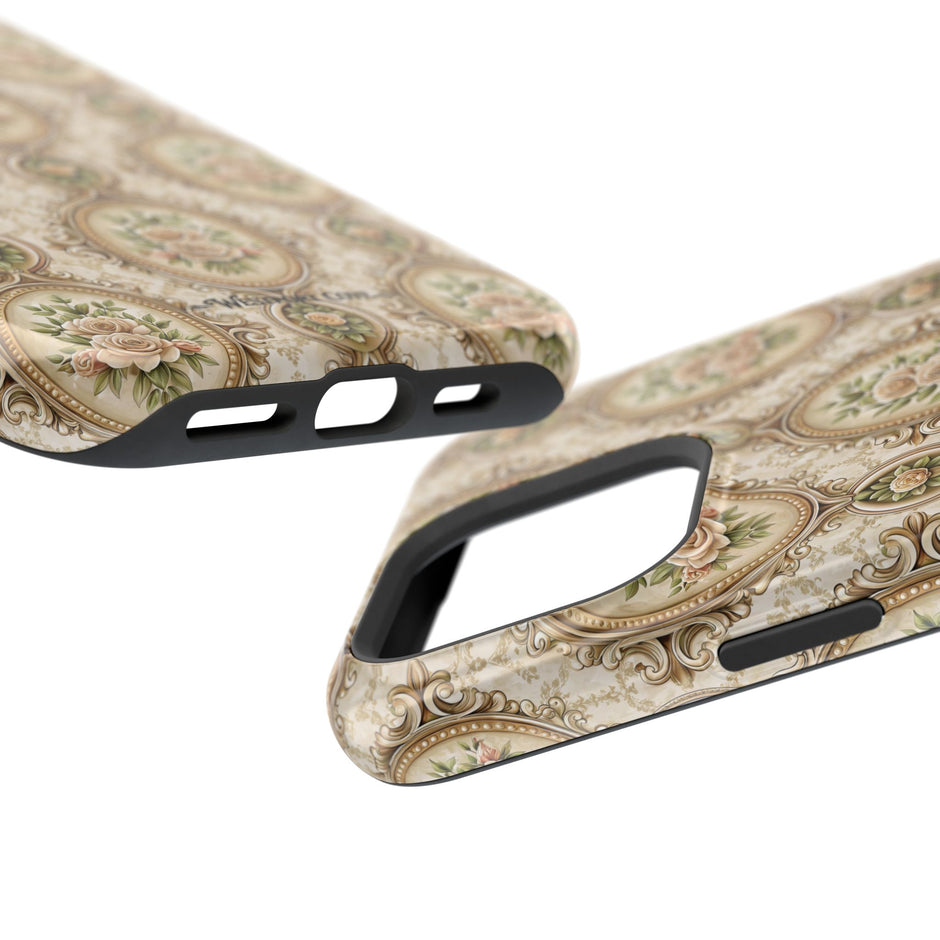 Floral Vintage Medallion Phone Case — Extreme Impact MagSafe Phone Case