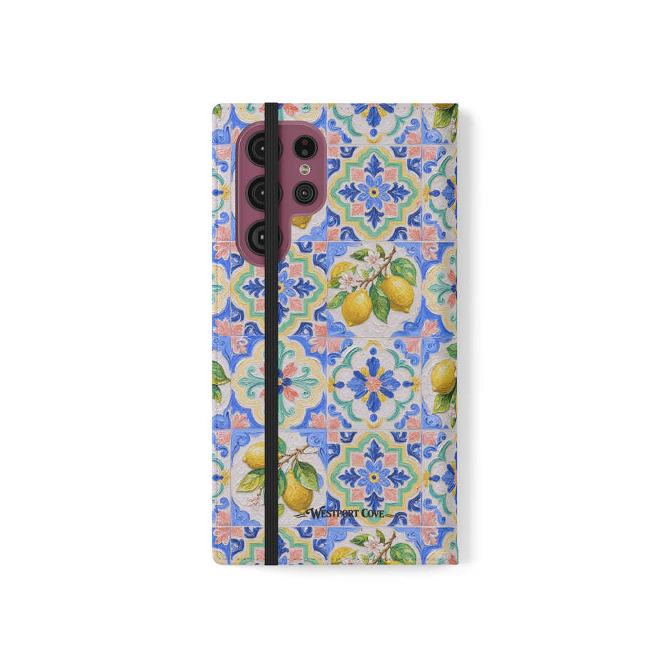 Santorini Lemon - Flip Case