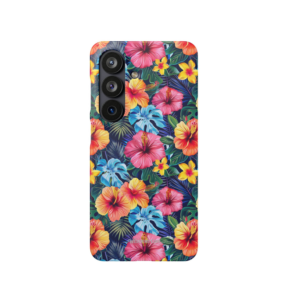 Tropical Hibiscus - Elite Phone Case — Floral Hawaiian Pattern Phone Cover
