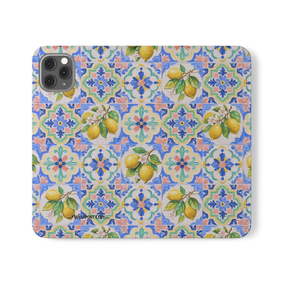 Santorini Lemon - Flip Case