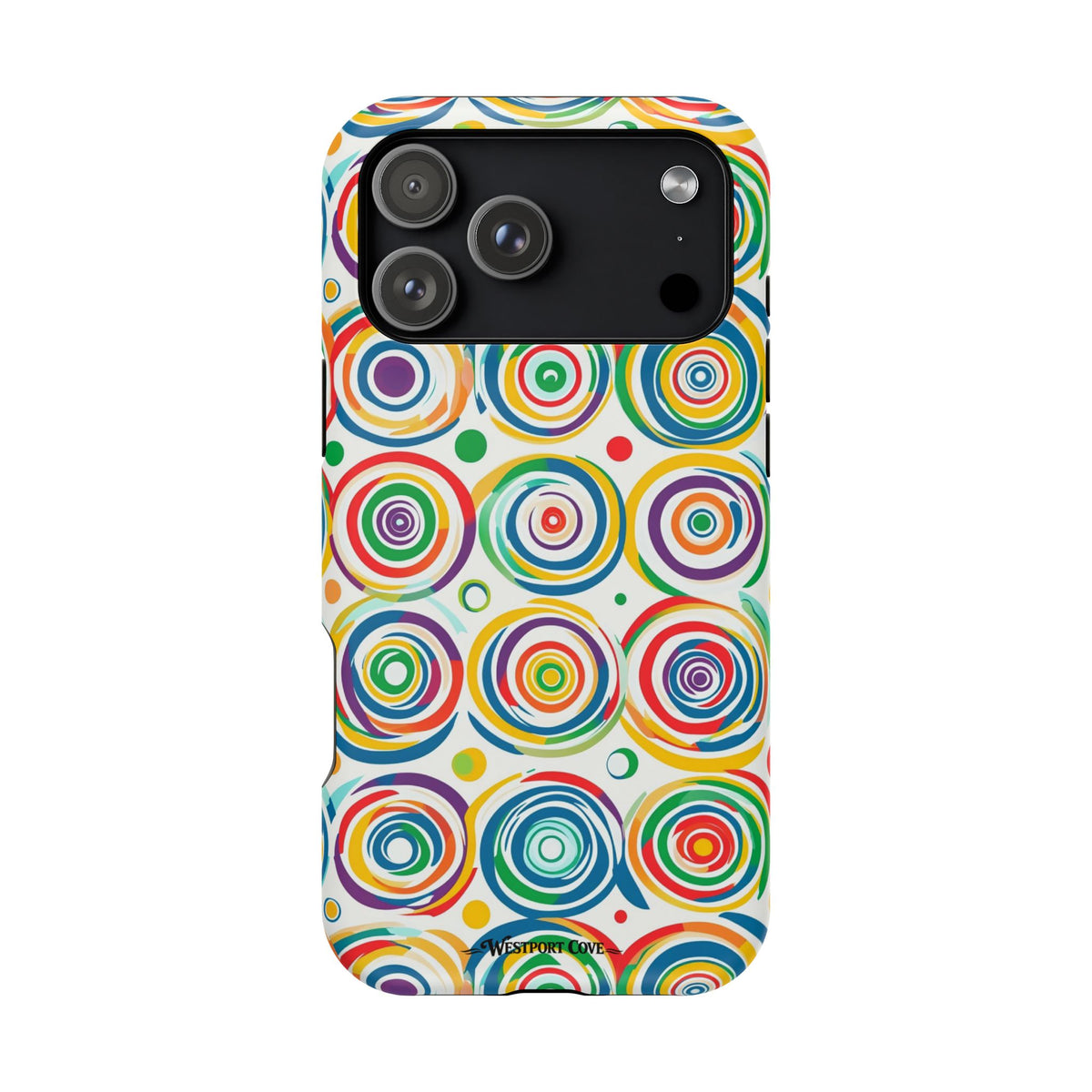 Colorful Concentric Circles Extreme Impact MagSafe Phone Case