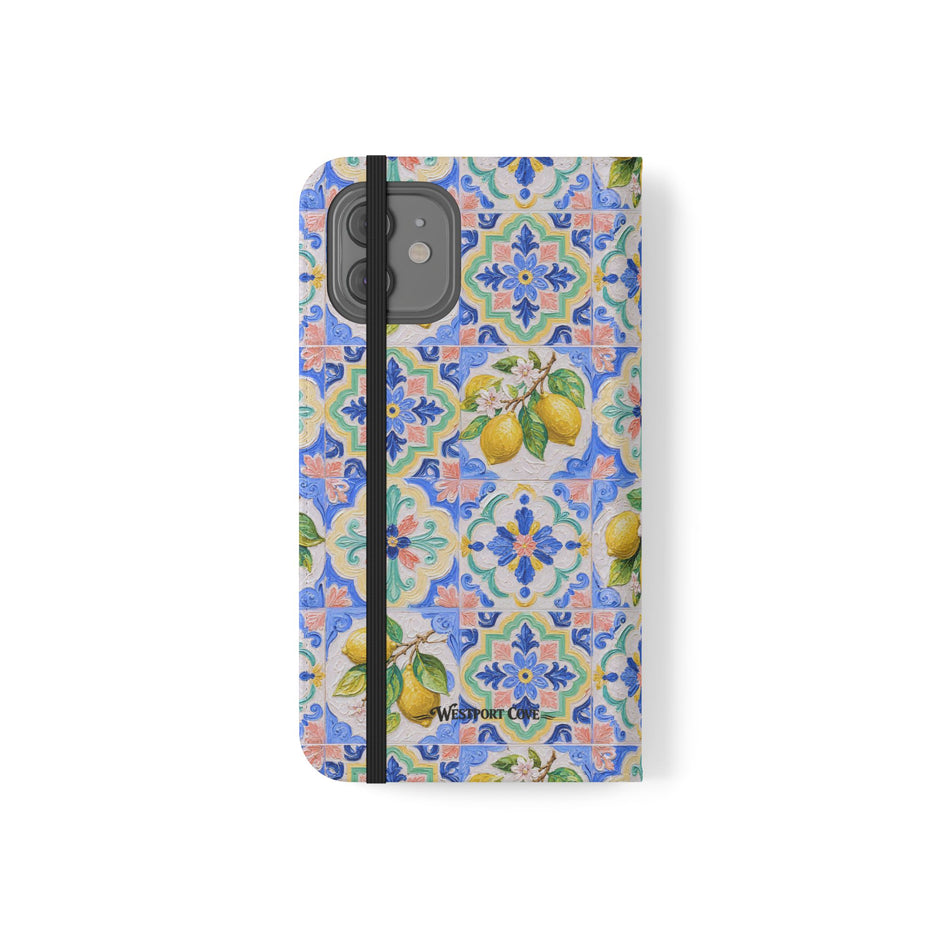 Santorini Lemon - Flip Case