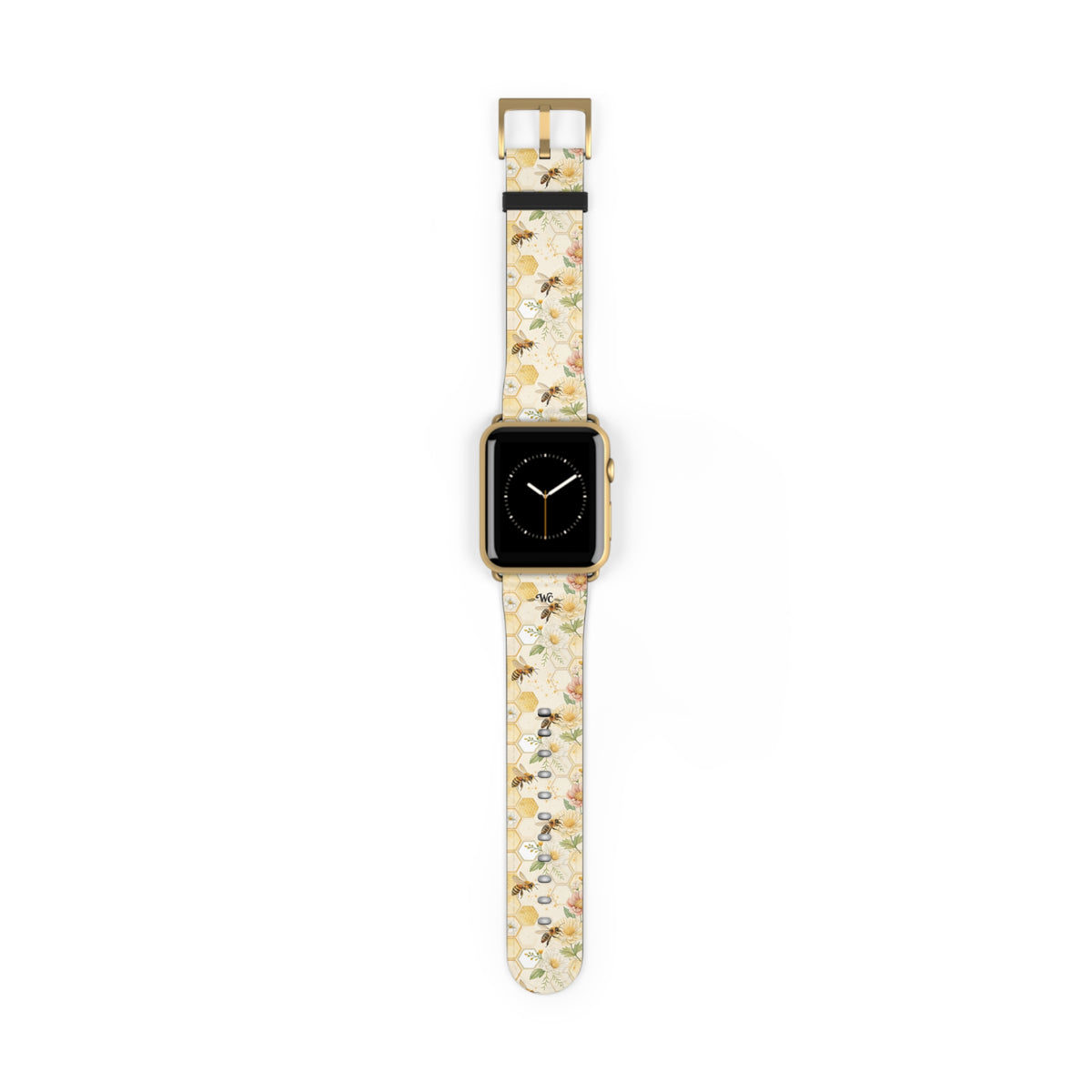 Honeycomb Heaven - Honeybee Apple Watch Band— Bee & Honeycomb Pattern Apple Watch Strap