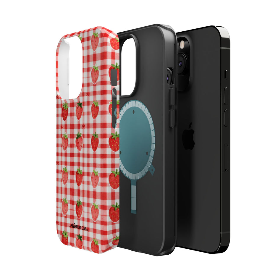 Strawberry Gingham - Extreme MagSafe Phone Case