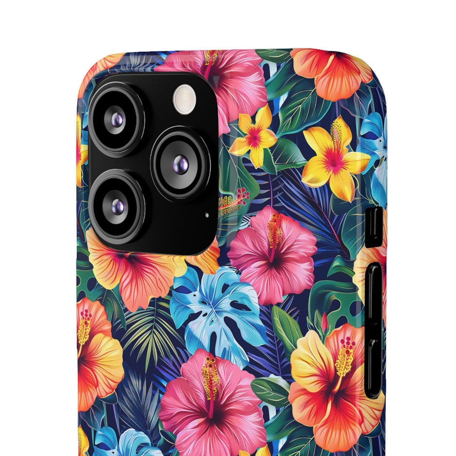 Tropical Hibiscus - Elite Phone Case — Floral Hawaiian Pattern Phone Cover