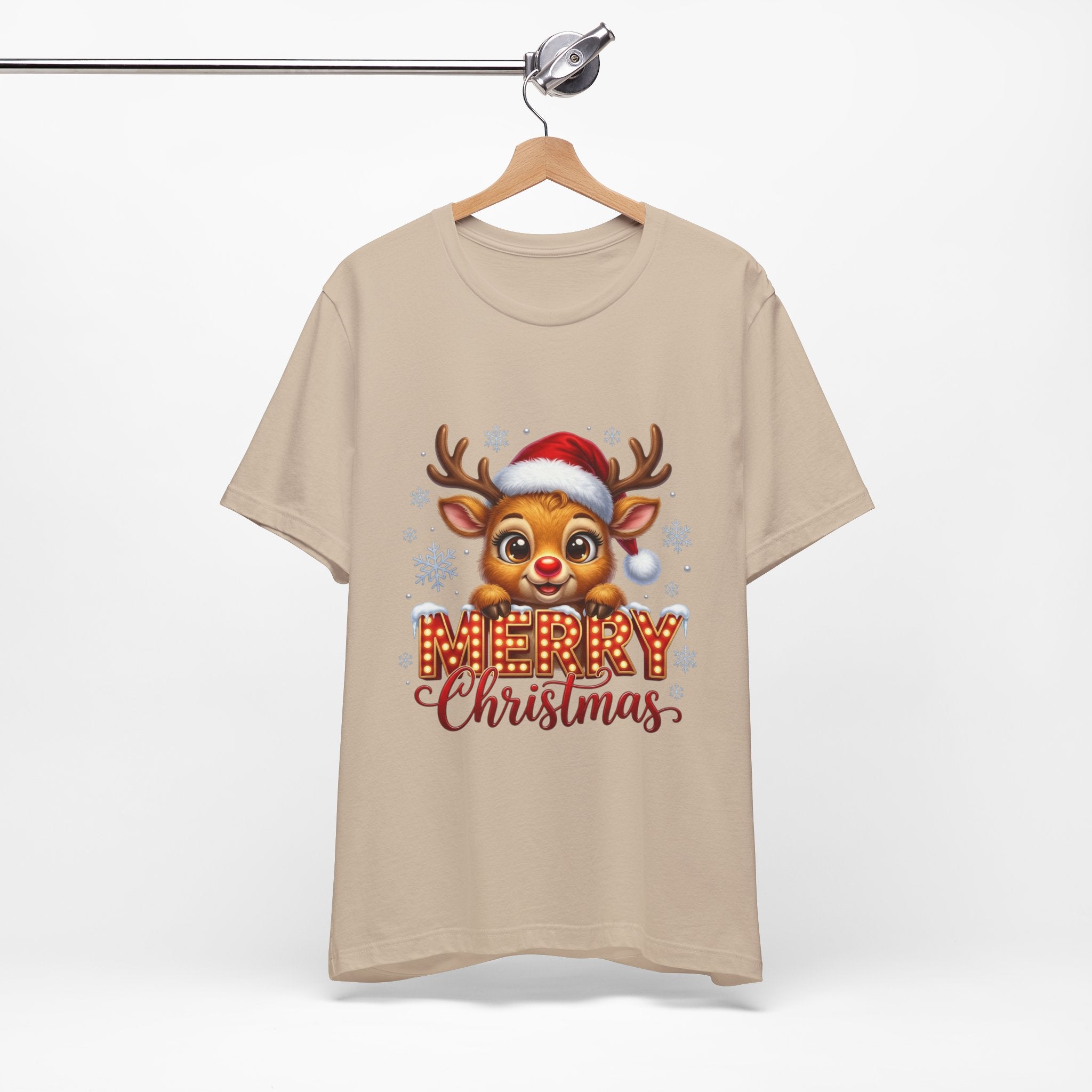 Merry Christmas Reindeer T‑Shirt