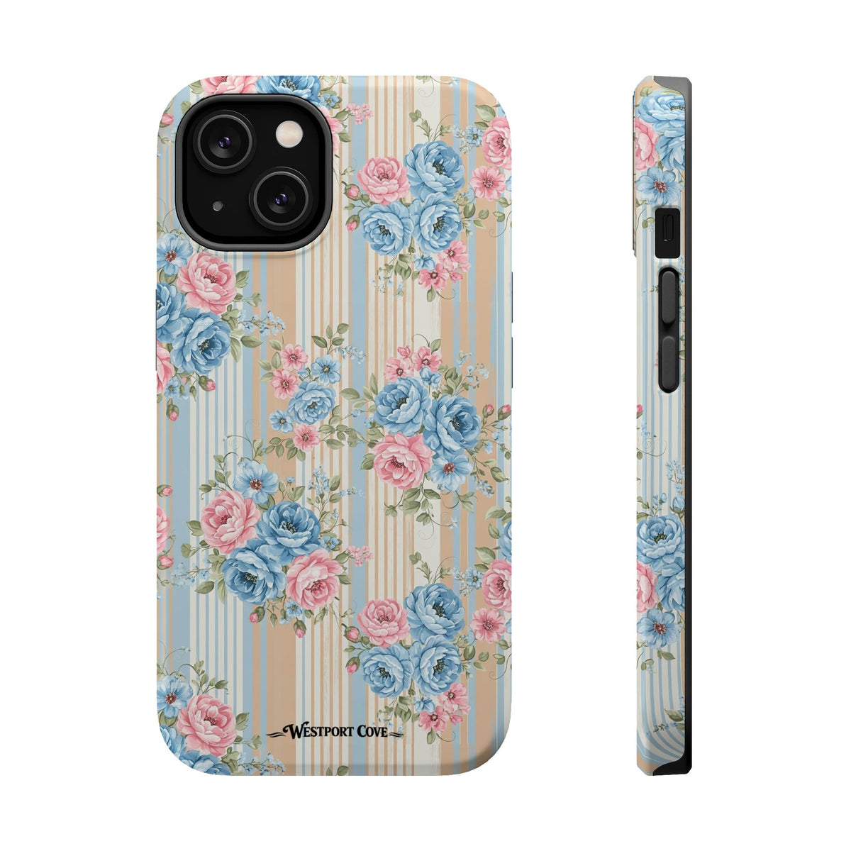 Floral Vintage Stripe - Extreme MagSafe Phone Case