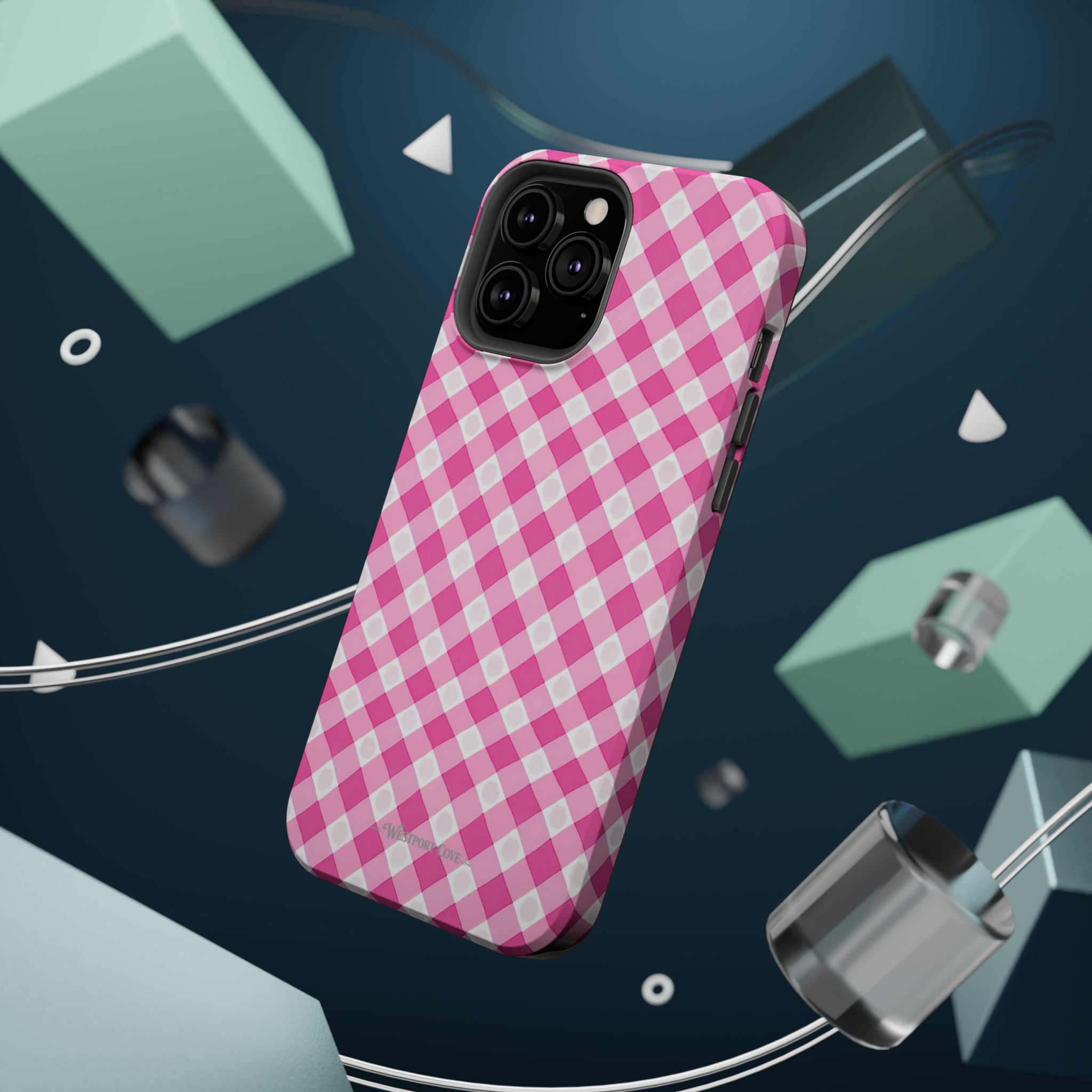 Pink Gingham - Extreme Phone Case