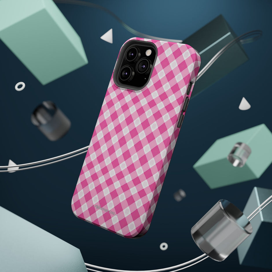 Pink Gingham - Extreme Phone Case