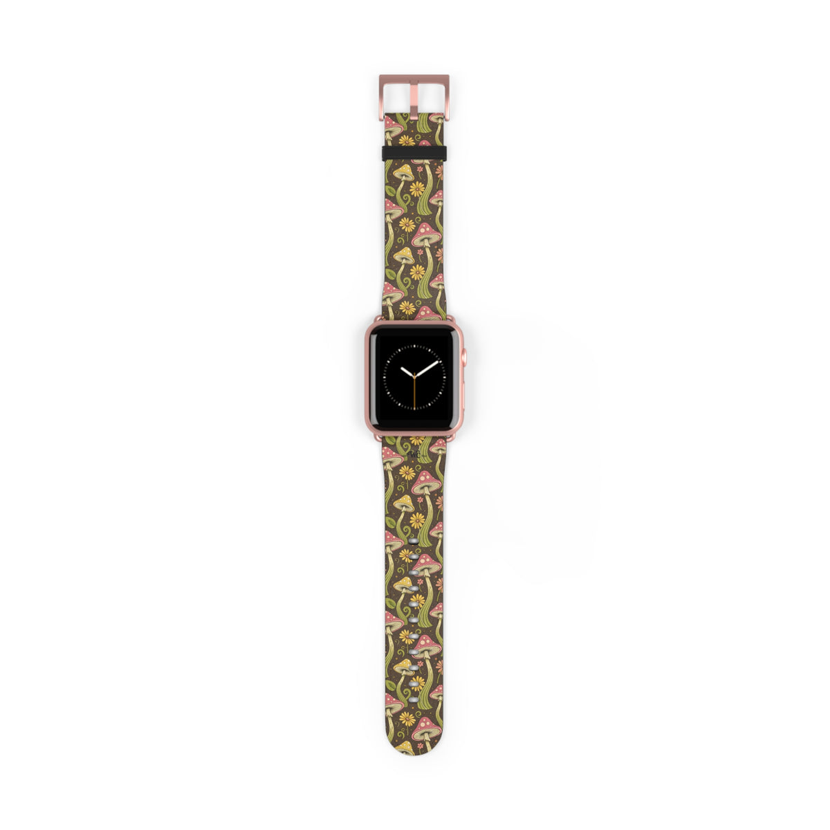 Magic Mushroom - Apple Watch Band  - Vintage Forest Fungi Apple Watch Strap