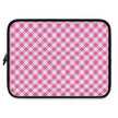 Pink Gingham  - Laptop Sleeve — Cute Plaid Protective Case