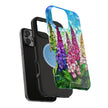 Floral Mosaic Stained Glass Colorful Lupine - Extreme Impact MagSafe Phone Case