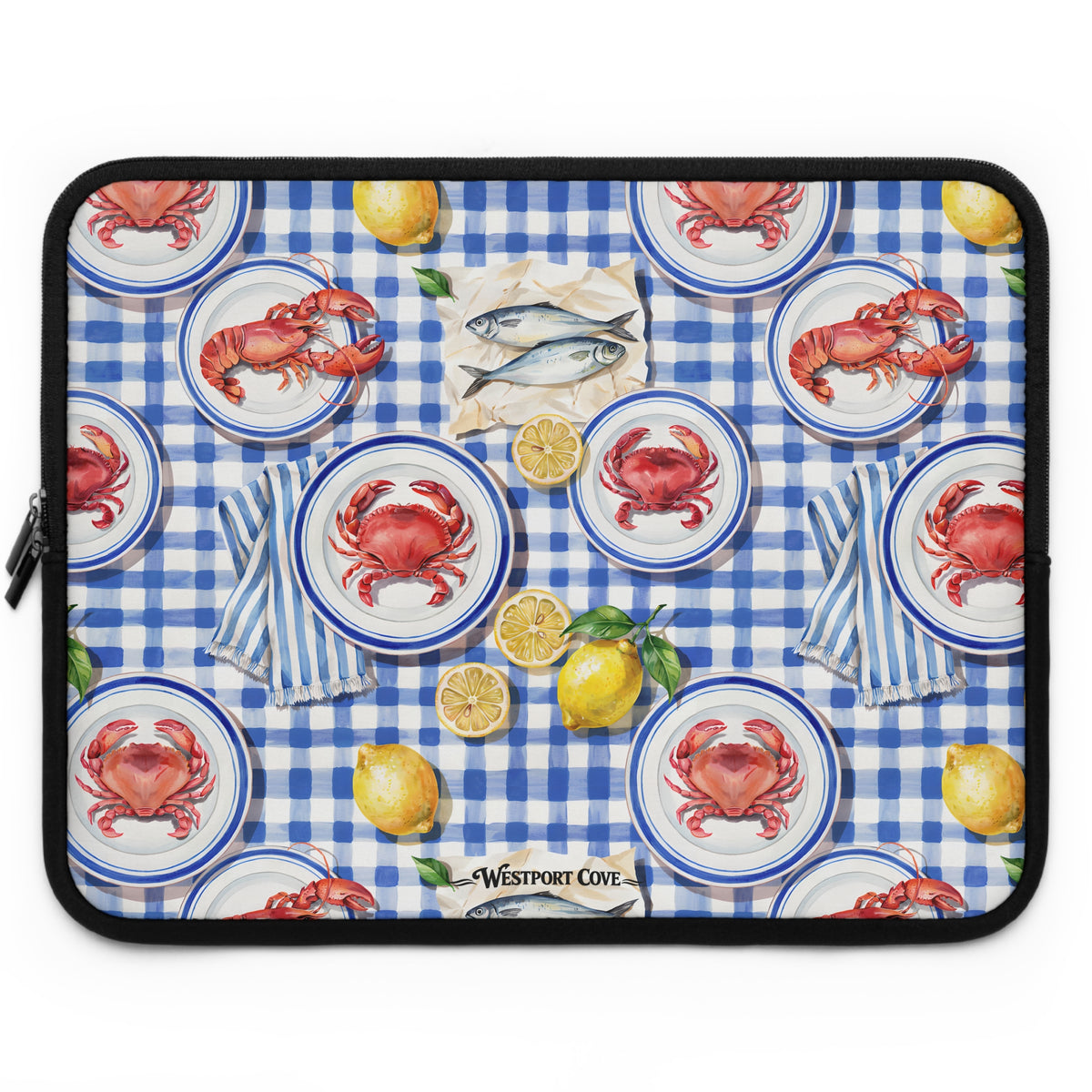 Seafood Picnic - Safe Harbor Laptop Sleeve