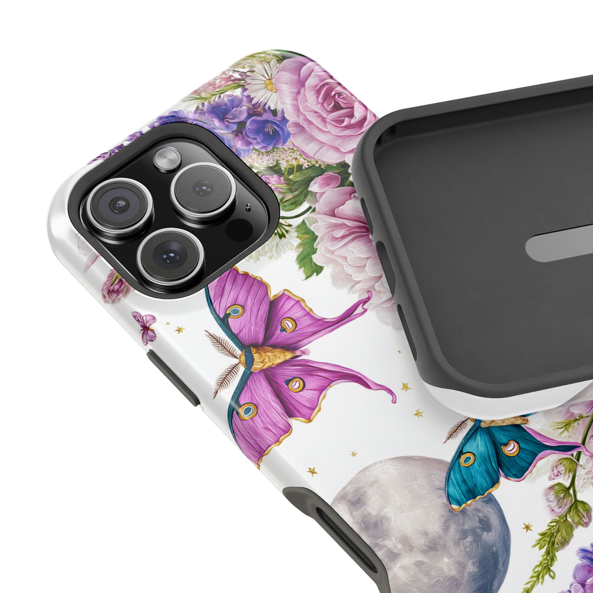 Floral Moon & Butterflies Extreme Impact MagSafe Phone Case