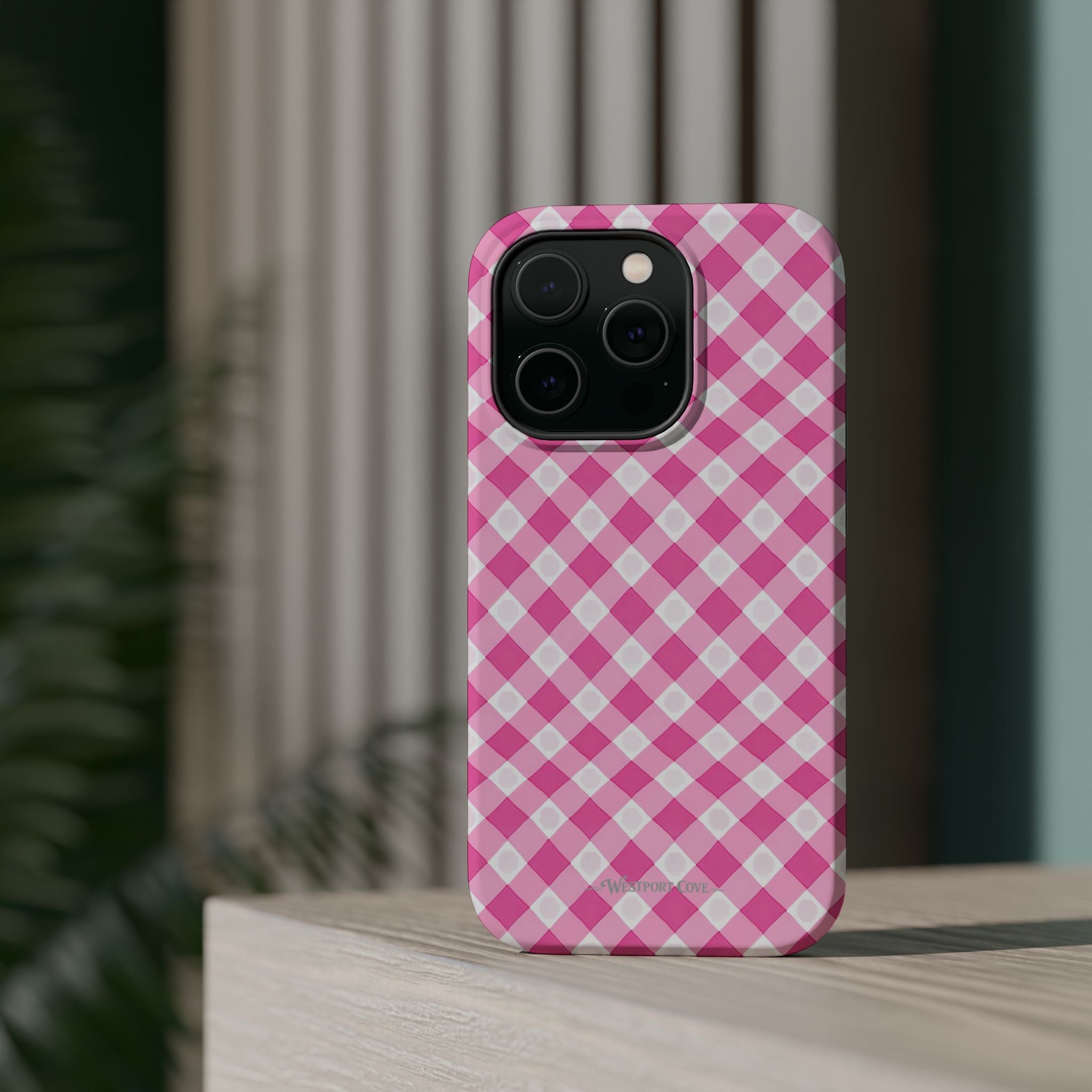 Pink Gingham - Extreme Phone Case