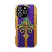 Mardi Gras Glitter Fleur - Extreme Impact MagSafe Phone Case
