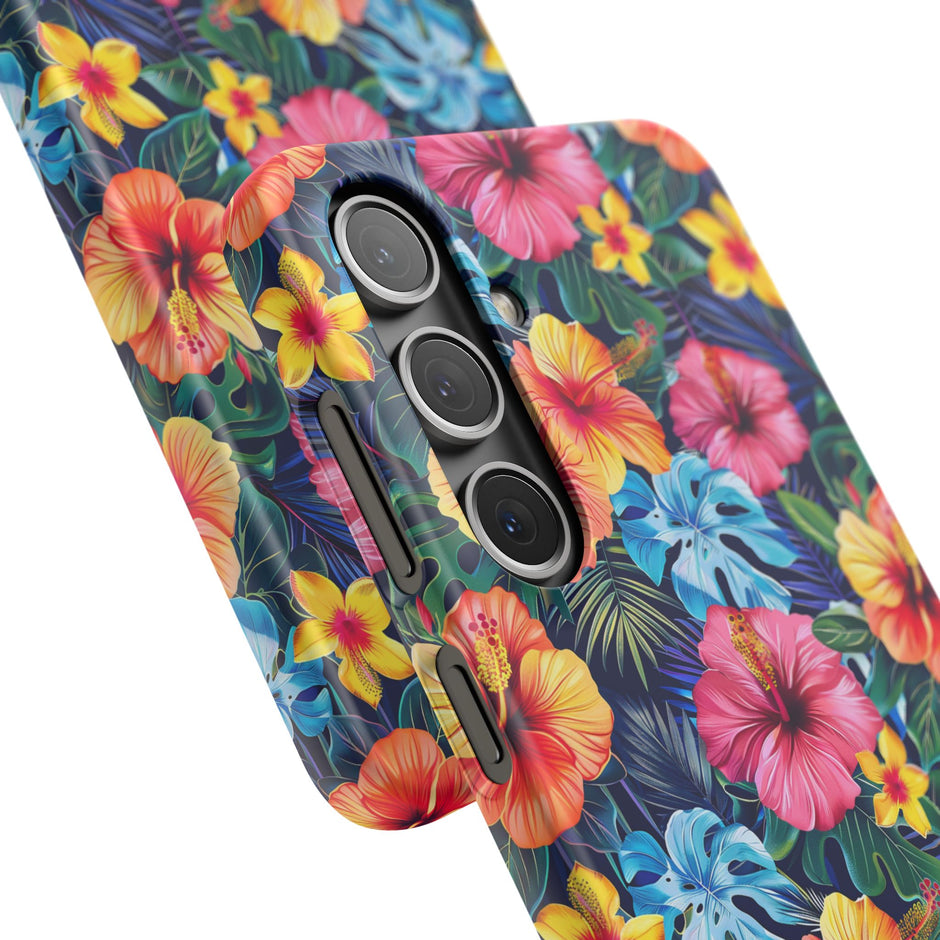 Tropical Hibiscus - Elite Phone Case — Floral Hawaiian Pattern Phone Cover