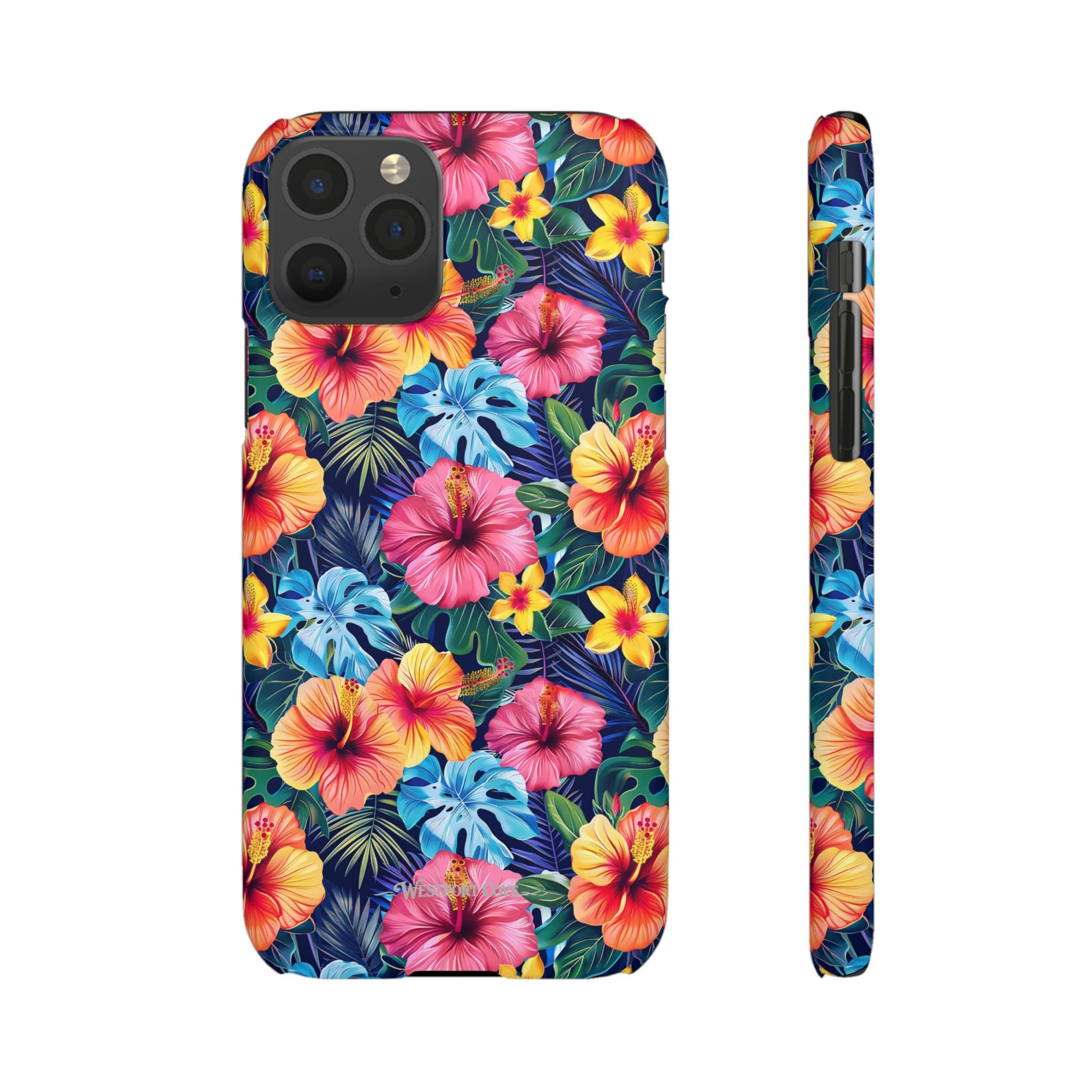 Tropical Hibiscus - Elite Phone Case — Floral Hawaiian Pattern Phone Cover