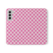 Pink Gingham - Flip Case – Wallet Flip Case with Card Slots